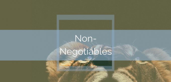 Non-Negotiables