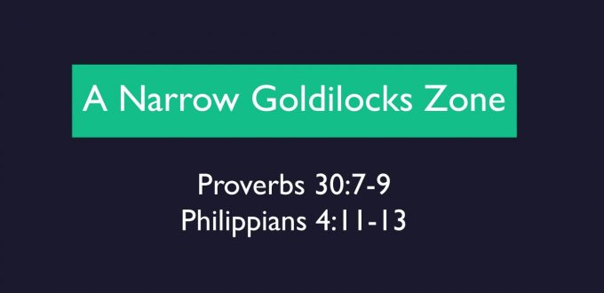 A Narrow Goldilocks Zone